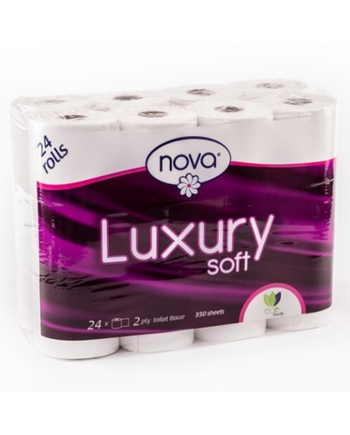 Nova Luxury Soft 2×24×350 Sheet 2 Ply Virgin