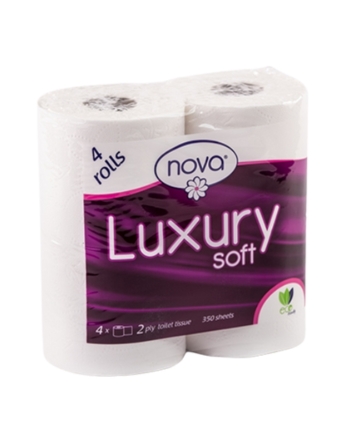 Nova Luxury Soft 4x350 Sheet 2 Ply Virgin