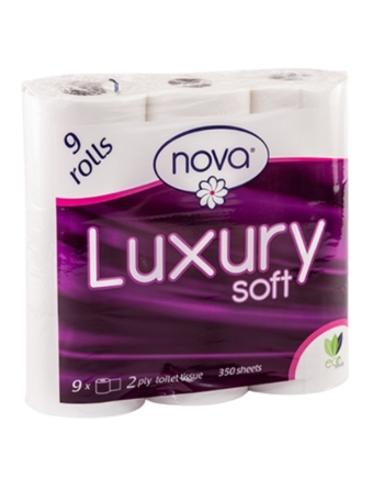 Nova Luxury Soft 9x350 Sheet 2 Ply Virgin