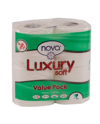Nova Luxury Soft Value Pack 4x200 Sheet 2 Ply Virgin