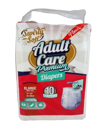 Swirly Soft Adult Diapers 10's